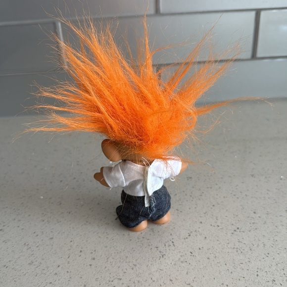 🏴 vintage Troll Doll with Orange Hair - Picture 5 of 8